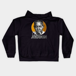 Retro Robert Johnson Gold Tribute Kids Hoodie